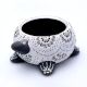 Handmade Washable Terracotta Modern Turtle Diya Tealight T-Light Holder - White